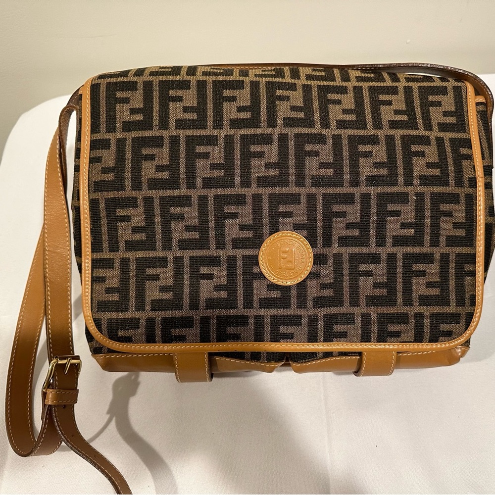 Fendi Vintage Crossbody Messenger Bag